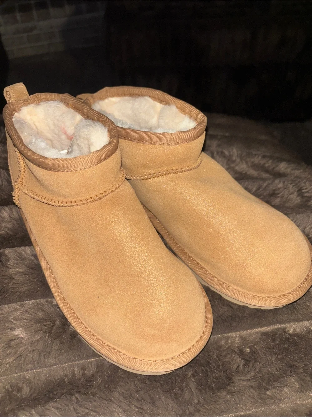 UGG Kids Classic Ultra Mini Shimmer Boots